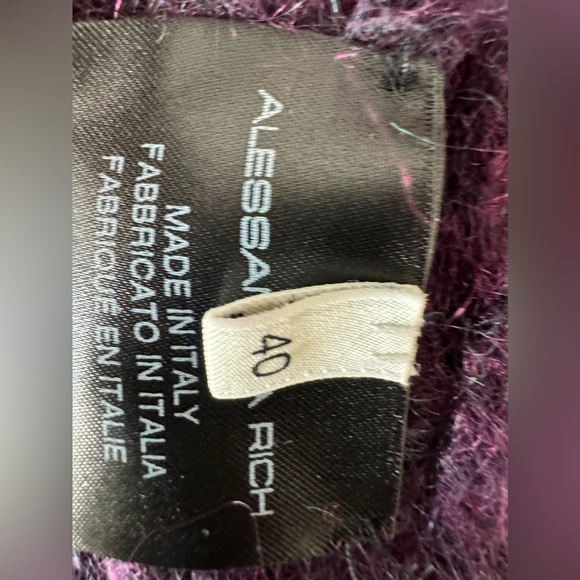 ALESSANDRA RICH
MOHAIR-BLEND LONG CARDIGAN WITH CRYSTALS size 40 - Picture 7 of 15